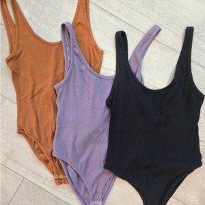 Free People Tank Tops - Black, Purple, and Orange